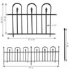 Sunnydaze Strasbourg 6' Set of 2 Steel Decorative Garden Fence