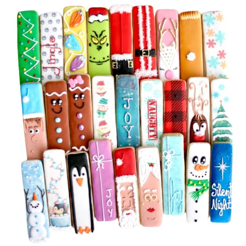 18 Pc. Christmas Cookie Stick Boxed Gift Set! Christmas, Holiday,