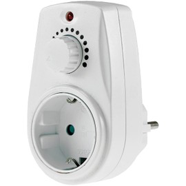 Adapter Plug Socket with Motion Sensor 120° 9 m Range 230 V 1,200 W LED White, White