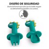 Luxury Duo Cubierto De Bebes Tenedor Cuchara Anti-asfixia Papilla