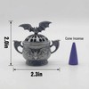 2 Pack Mini Cone Incense Holder MetalBat-Shaped Incense Burner for