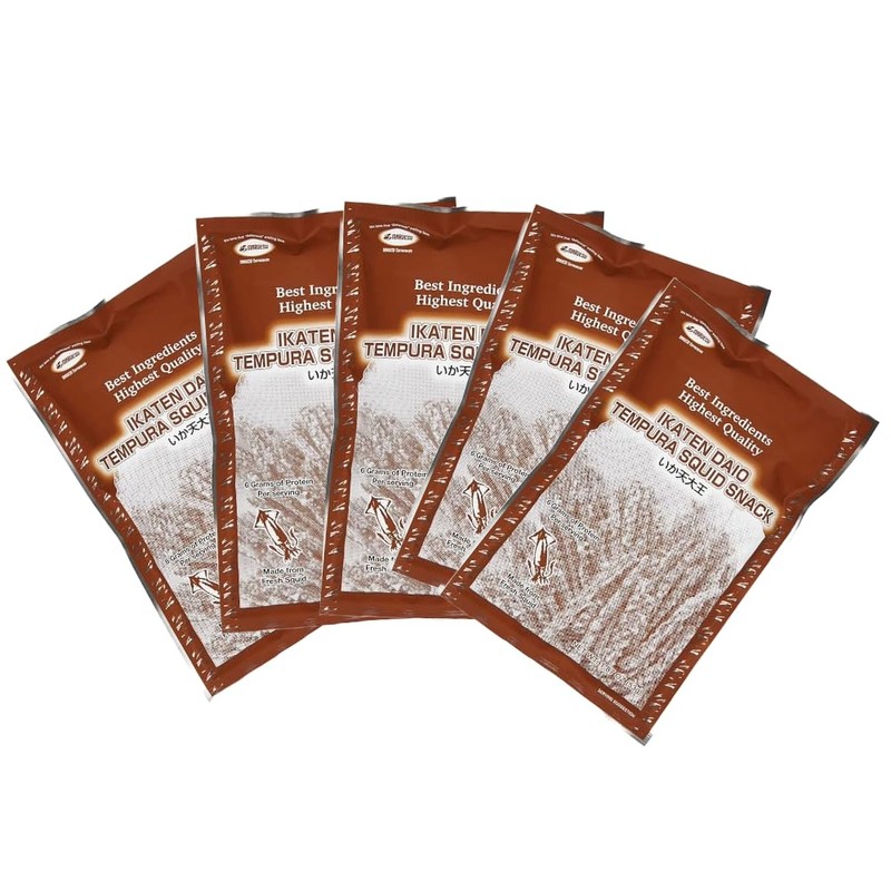Maruesu Ikaten Daio Tempura Squid Snack, 1.87 Ounce (Pack of
