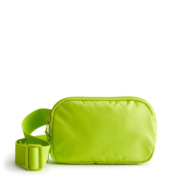 Vera Bradley Women's Ripstop Polyester Woodward Small Belt Bag, Lime