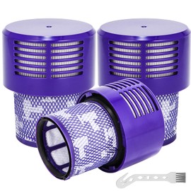 Filter for Dyson V10,Washable Filter Replacements for Dyson V10 Cyclone Series, V10 Absolute, V10 Animal, V10 Total Clean, V10 Motorhead,SV12, Compare to Part # 969082-01,3 Pack