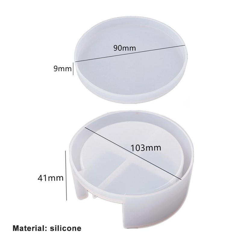 Coaster Mold Round Silicone Mold Cup Mat Epoxy Resin Mold