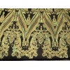 wowfabric4less123 Yellow Green Black Iridescent 4way stretch sequins Lace fabric