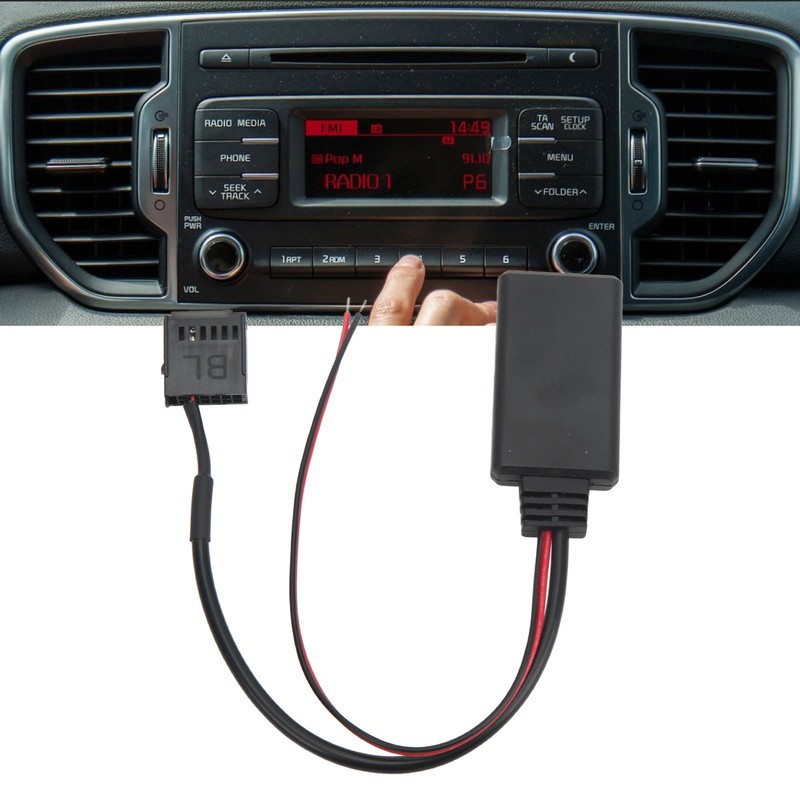 12 Pin Car Radio Aux Cable 6000CD Wireless Bluetooth Audio