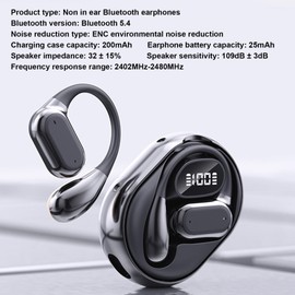 Ai Translator Headphones, Wireless Bluetooth 5.4 Translation Headphones with 150 Language Translators, Real Time Translation Earbuds for Travel and Language Learning (Black)