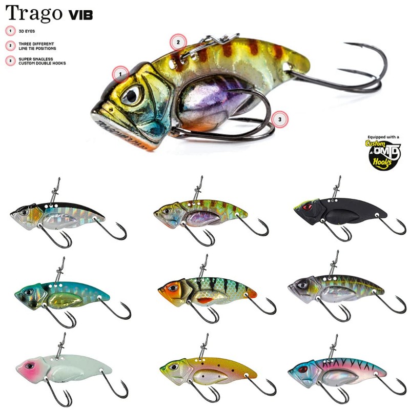 Molix Trago Vib 3/16 oz. Colour: storm green