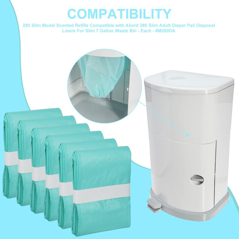 Lisyee 6 Pack Adult Diaper Liner Refills Compatible with Janibell