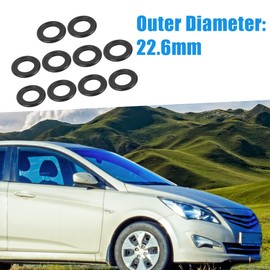 A ABSOPRO Pack of 10 Oil Drain Plugs Gasket M14 Rubber Universal for Car