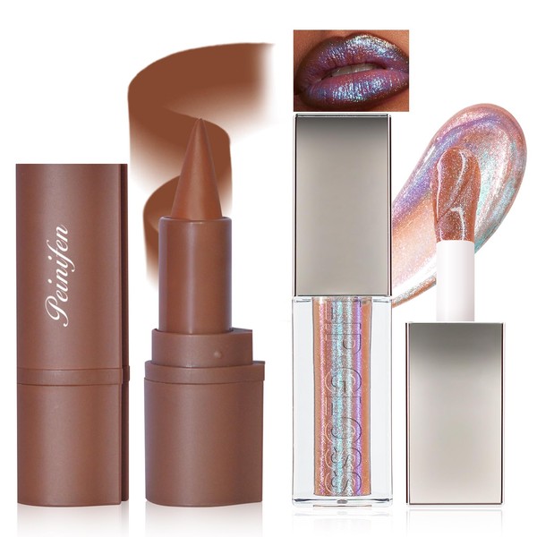 HOSAILY Glitter 2 in 1 Lip Liner and Chameleon Lip