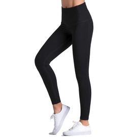 Dragon Fit Compression Yoga Pants Power Stretch Workout Leggings With High Waist Tummy Control, 02black, Medium