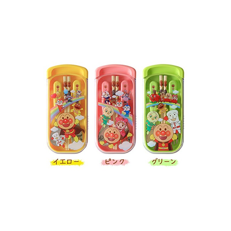 LEC Anpanman Character 3 Piece Set (Chopsticks/ Spoon/ Fork) in