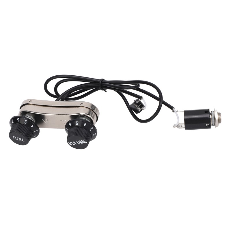 Violin Pickup Piezo Transducer Bridge Set with Tone Volume Knob