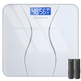 Masinca Body Scale, Health Meter, Compact, Just Ride On, Automatic Power On/Off, Supports Up to 396.7 lbs (180 kg), Electronic Scale, Inexpensive, High Precision, Thin, Lightweight