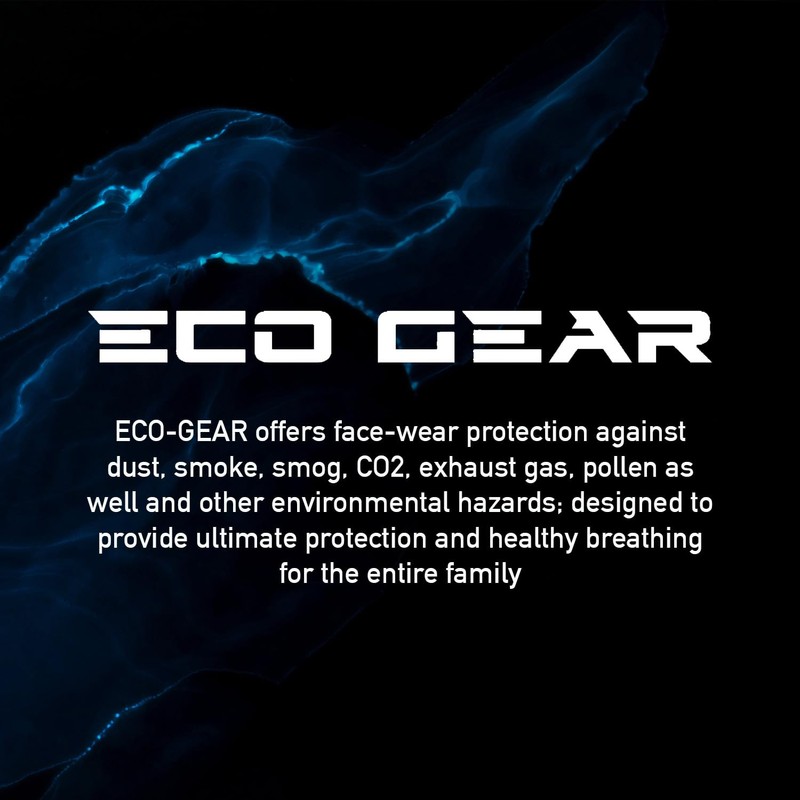 ECO-GEAR Anti Pollution Face Mask Military Grade | Smoke, Exhaust