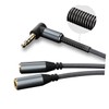 Gatuida 2pcs Dual Aux Audio Splitter Cable Braided Headphone and