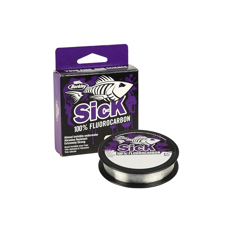 Berkley Sick Fluorocarbon Leader Material - Clear Fluoro Carbon Fishing