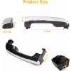 Slaction For Lexus GX460 2010-2021 Outside Door Handle Four-Piece Package