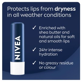 NIVEA MEN Active Lip Balm, (2 X 4.8g) | Made with Jojoba Oil & Shea Butter, 24H Hydration