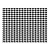 Black Houndstooth Edible Icing Image 1/4 sheet