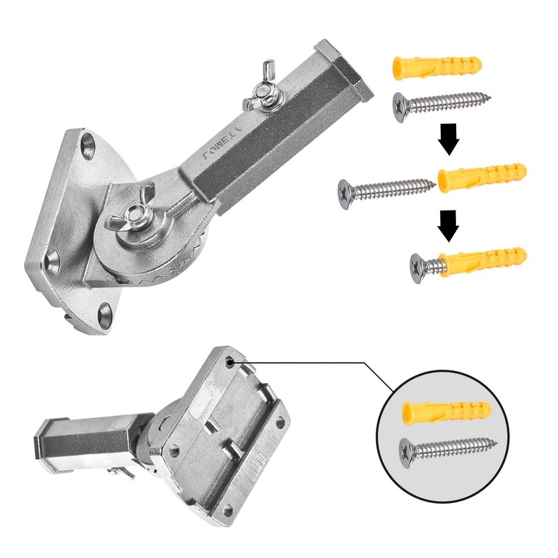 LOMETY Stainless Steel Flag Pole Holder Heavy Duty Multi-Position Flag