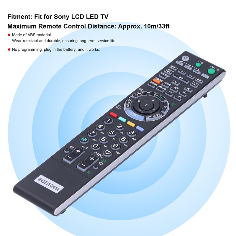 RM-L1108 Remote Control Replacement Fit for Sony LCD LED Television