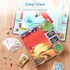 Vtopmart 3 Pack Board Game Storage with Handle and Snap-Tight