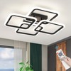 HLILCEH 23.6inch Modern LED Ceiling Light 50W Dimmable Ceiling Lamp