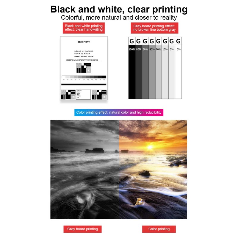 Refillable Ink Cartridge PP Cartridges Replacement for XP‑200 XP‑300 XP‑400