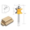 LEATBUY Router Bit Set 5 PCS 1/2 Inch Shank Round