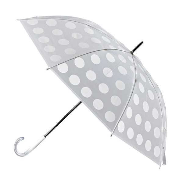SPICE OF LIFE HHLG2260 Happy Frost Umbrella Dots Vinyl Umbrella, 23.0 inches (58.5 cm), Diameter 39.4 inches (100 cm), Nail Guard, Fiberglass Ribs,