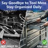 Magnetic Tool Box Labels 12 Pack, Reusable Magnetic Toolbox Labels