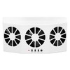 Car Exhaust Fan Solar Powered 3 Fans Ventilation Cooling Odor