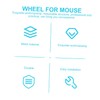 Mipcase Replacement Mouse Wheel for Pro Wireless Mouse Metal Scroll