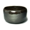 Black Raku Tea Ceremony Tokumasu Tea Bowl with Box