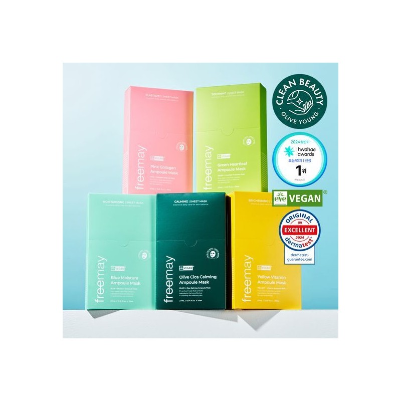 freemay Ampoule Mask Sheet 10P - Yellow Vitamin 10p