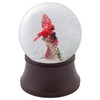 Red Cardinal Friends Musical Figurine 120MM Water Globe Plays Tune