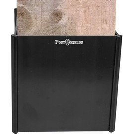 Post Shields Post Protector 6x6 (5.5"x5.5") - 4" H - Protects Your Mailbox, Deck & Fence Posts from Damage by Lawn Maintenance Equipment - Fits Wood & Metal Posts - No Tools, Screws or Nails Needed