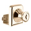 CRL Gold Plated Lock for 3/8" Single Glass Doors -