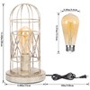 Small Table Lamp, Touch Control Table Lamp with Brushed White