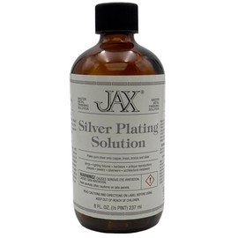 JAX Silver Plating Solution - Metal Finishing Solution - Antique Finish Without Heat or Electricity - 8 Ounce