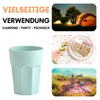 ENGELLAND - 5 x Plastic Cups Drinking Cups Mint Pastel