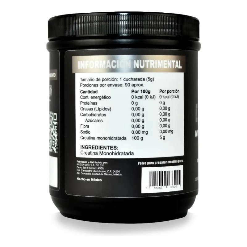Creatina Monohidratada Alta Pureza Suplemento Polvo Bpn Pro Sin Sabor