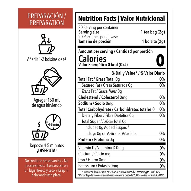 MONDAISA - English Breakfast Tea, 20 Tea Bags (Pack of