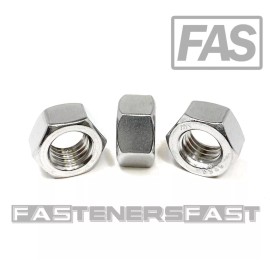 FastenerCart (10) 1/2-13 Finished Hex Nuts Stainless Steel (10 Pieces) 18-8