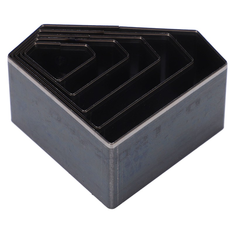 5Pcs Leather Die Cutter Hollow Punching Mold Different Sizes Diamonds