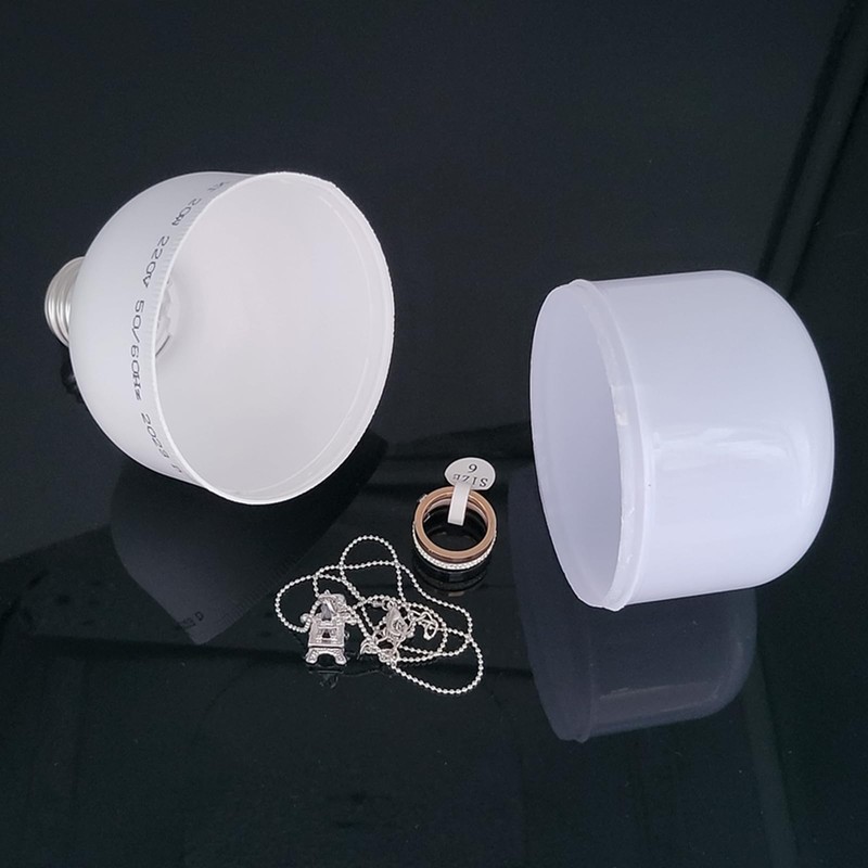 Discrete Light Bulb Hiding Vaults Boxes For Confidential Storage Safe