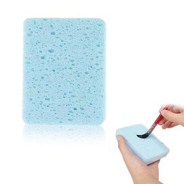 WHYCNJL 1 Piece Sponge School Watercolour Cleaning Sponge Water Absorbent Painting Sponge Rectangular Drawing Sponges Synthetic Artist Sponges for Painting Crafts Ceramic Supplies, Blue